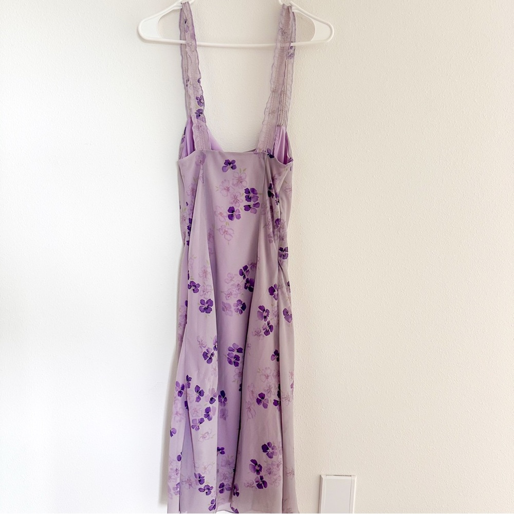 💕SOLD💕UNIF Y2K Deadstock Lavender Louie Floral Dress XS Feminine Dress - Picture 5 of 6
